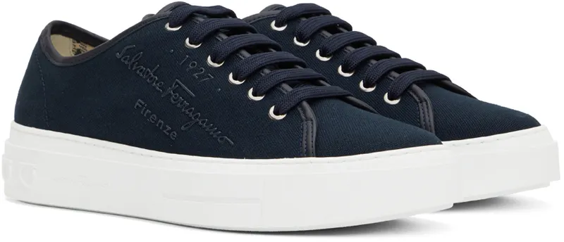 Salvatore Ferragamo Navy Recycled Cotton (751461 020709005)