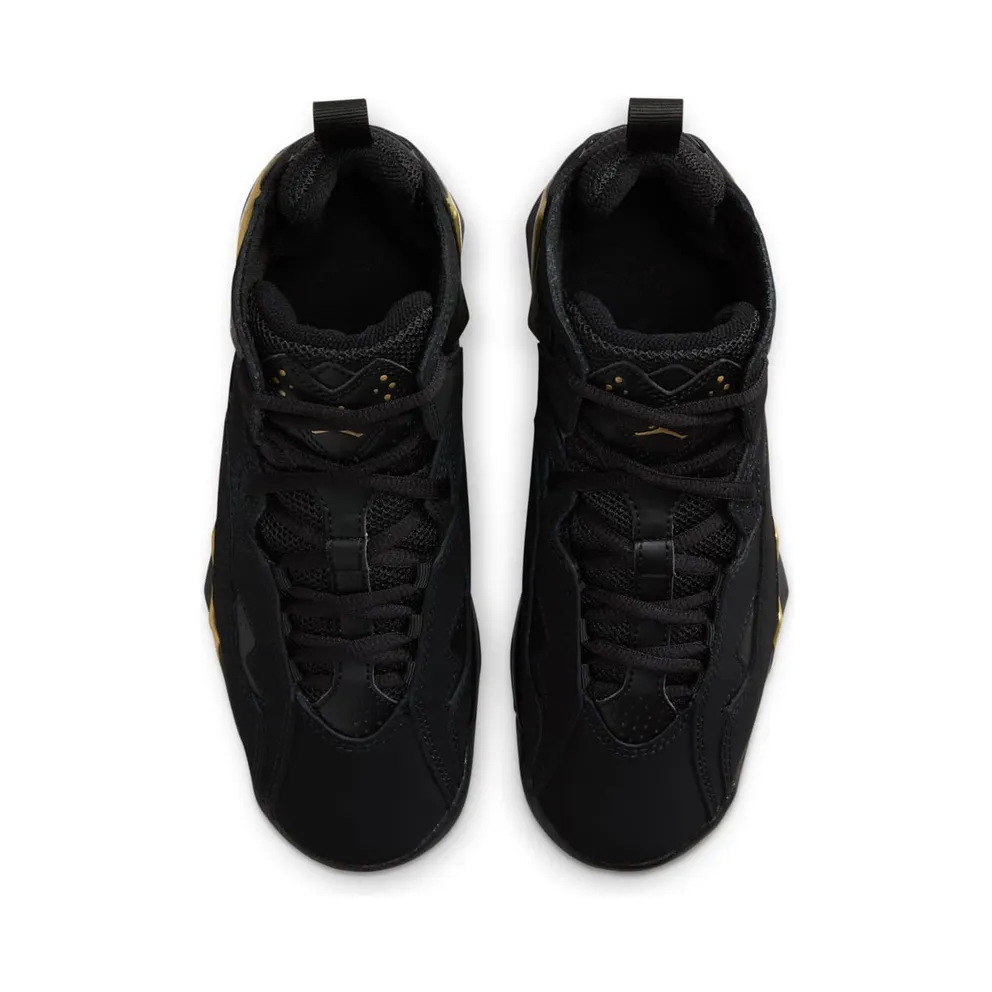 Jordan True Flight Black Metallic Gold White (343795-017)