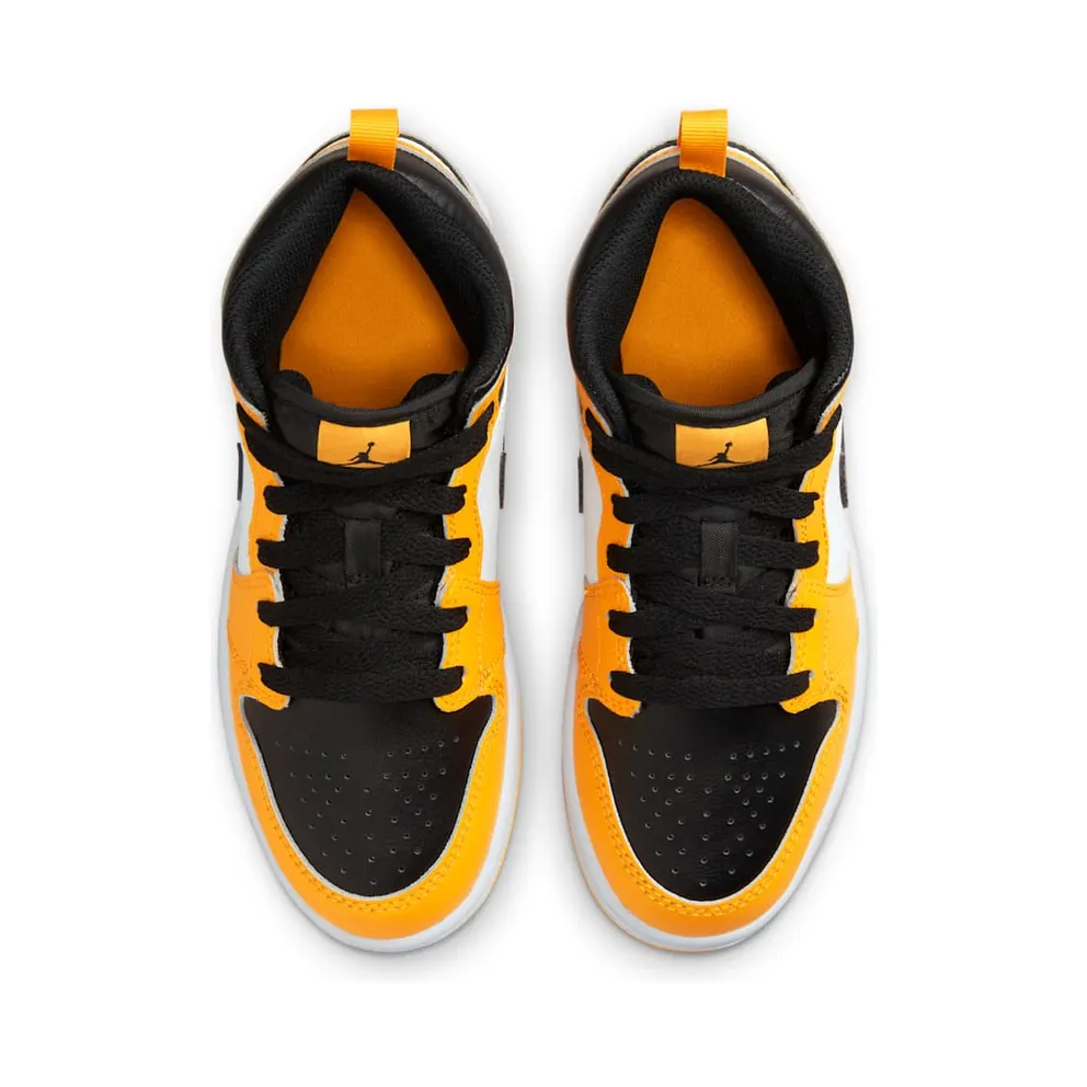 Jordan 1 Mid Younger Kids’ Yellow (640734-701)