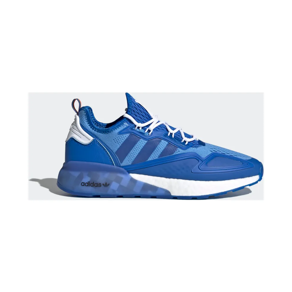 adidas Ninja ZX 2K Boost Schuh Blue / Cloud White / Collegiate Green (FZ1883)