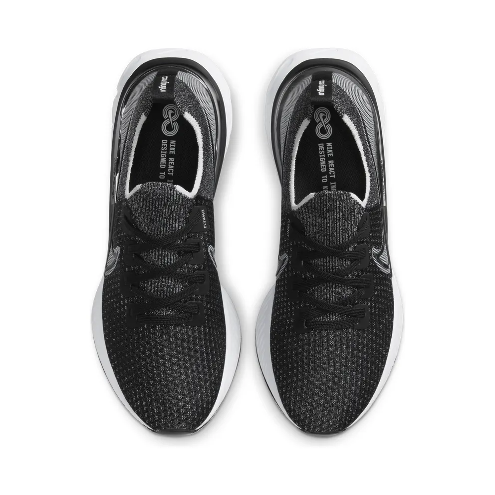 Nike React Infinity Run Flyknit Black White Black/White/White (CD4371-012)