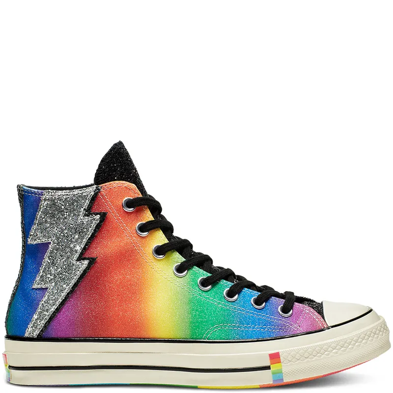 Converse Chuck Taylor All-Star 70s Hi Pride Rainbow (2019) Black/Egret-Multi (165713C)