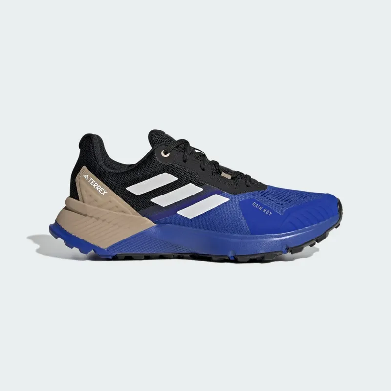 Adidas Terrex Soulstride RAIN.RDY Trail Running Semi Lucid Blue / Grey One / Blanch Cargo (JR7068)