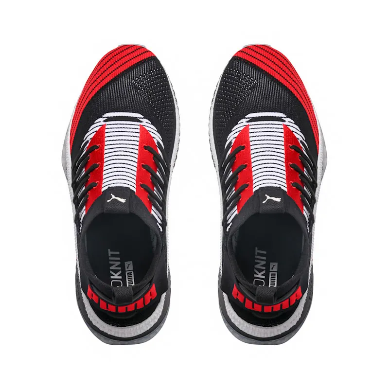 Puma Tsugi Jun Cubism Black White Scarlet Black/White-Flame Scarlet (365490-02)