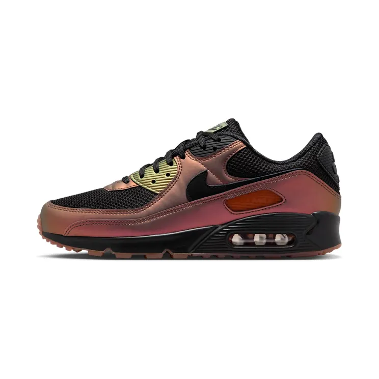 Nike Air Max 90 Reverse Duck Camo (2024) “Black / Dark Russet / Metallic Copper” (HQ4042-001)