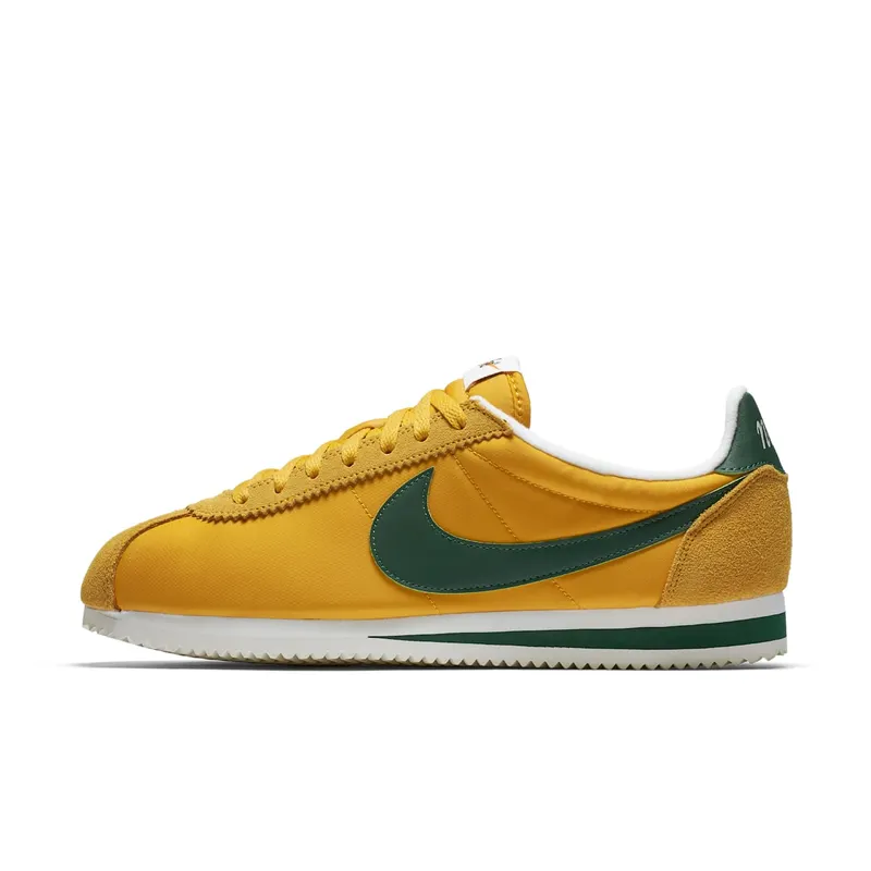 Nike Classic Cortez Nylon Oregon Yellow Ochre/Gorge Green-Sail (876873-700)