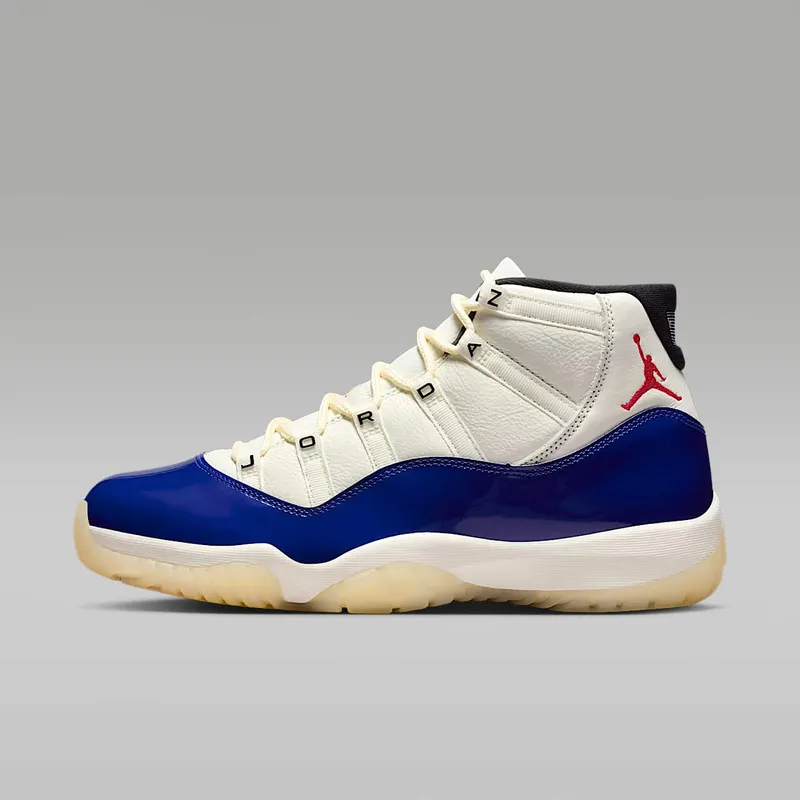Jordan 11 Retro Rare Air “Deep Royal Blue / Sail / Black / Fire Red” (IH0296-400)