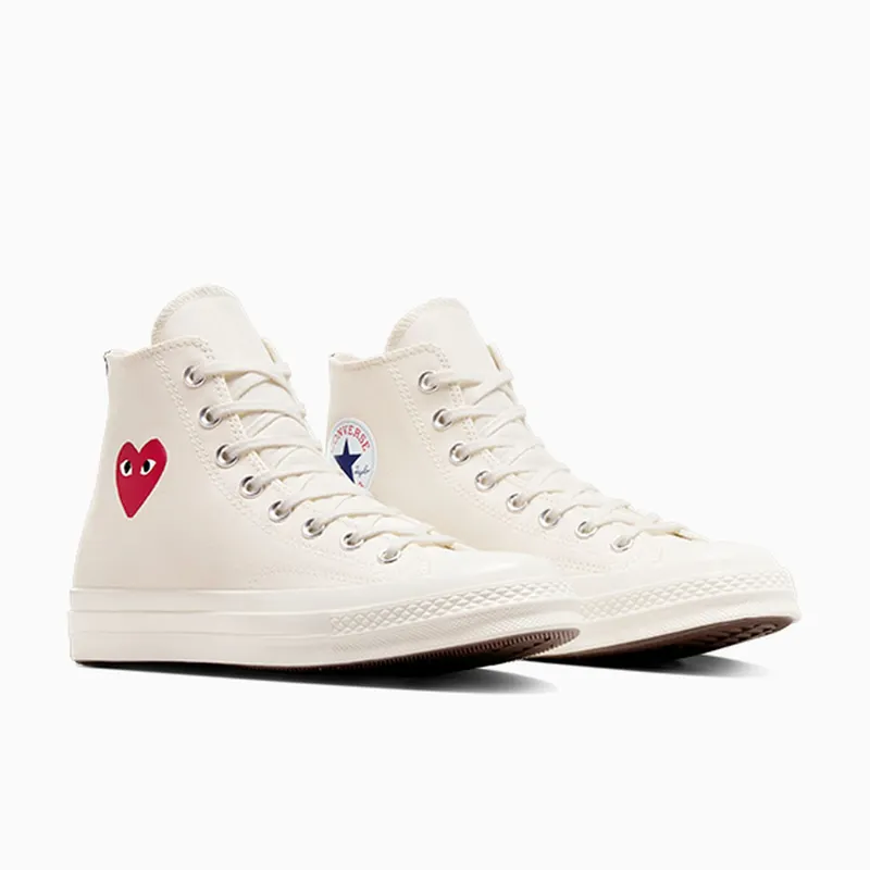 Converse PLAY Comme des Garçons Single Heart Chuck 70 Milk/Red/Black (A08800C)