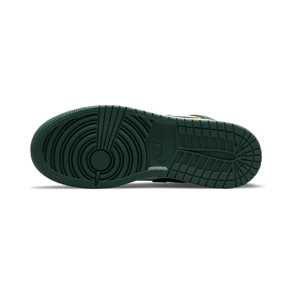 Jordan 1 Mid Sonics (2021) (GS) – “Noble Green / Pollen-white” (554725-371)