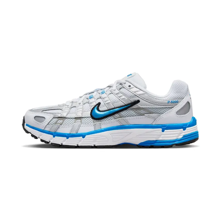 Nike P-6000 “White / Metallic Platinum / Black / Photo Blue” (FD9876-100)