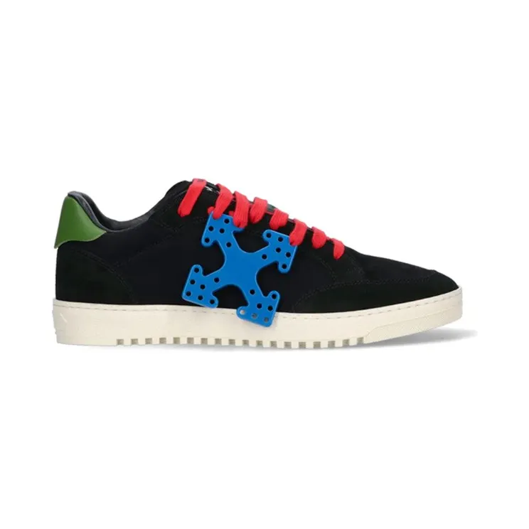 OFF-WHITE Vulcanized 5.0 Low Top Arrows Hang Tag Black Blue Green Red (OMIA227S22LEA0011045)