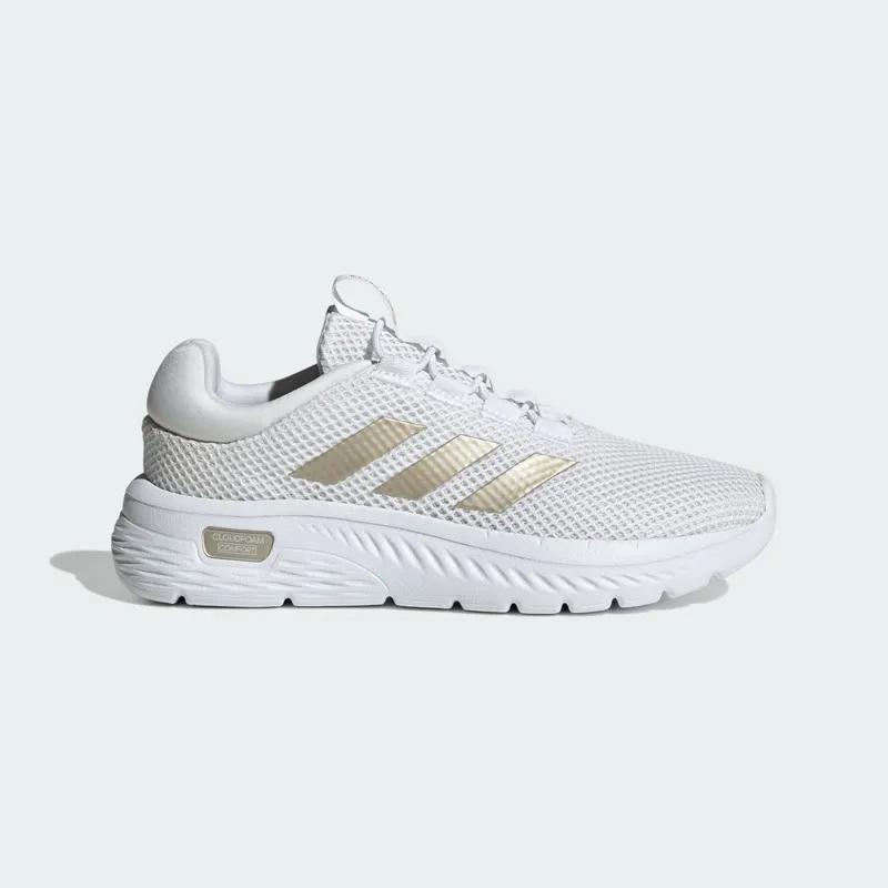 Adidas Cloudfoam Comfy Elastic Lace Cloud White / Champagne Met. / Core Black (IH3612)