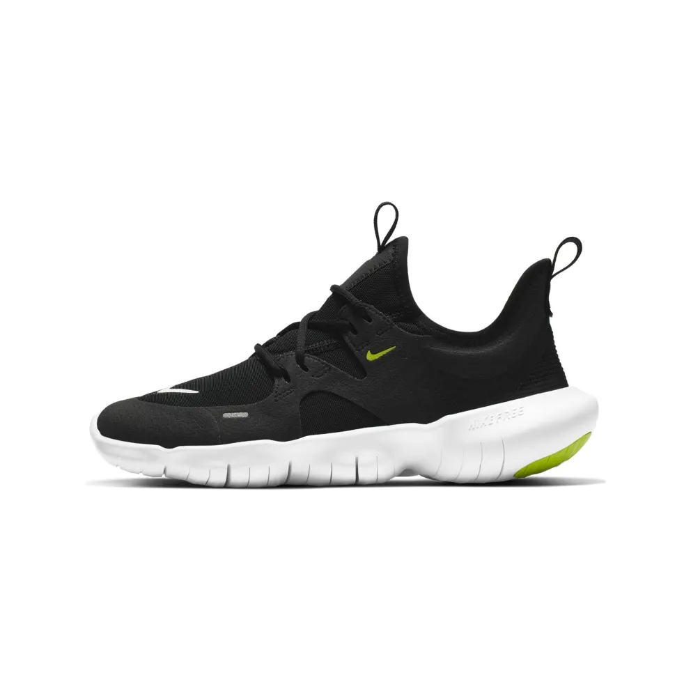 Nike Free RN 5.0 Black Volt White (GS) Black/Anthracite-Volt-White (AR4143-001)