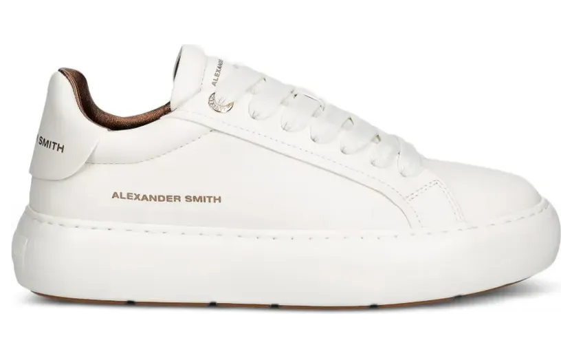 Alexander Smith Soho logo-print platform sneakers – Wit (ASBDSOW3560)