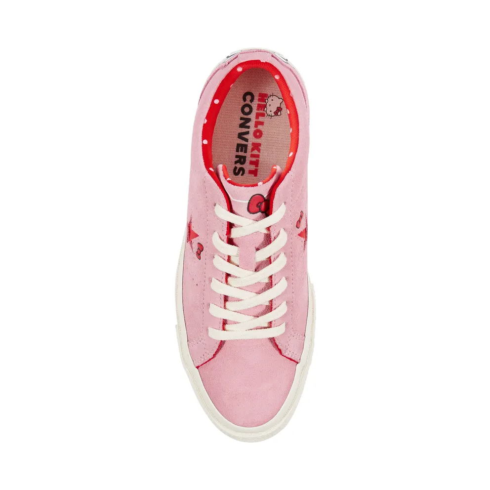 Converse One Star Ox Hello Kitty Pink Prism Pink/Fiery Red-Egret (162939C)