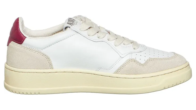 Autry Medalist Low Leather / Suede White / Amethyst (AULWLS48) (3)