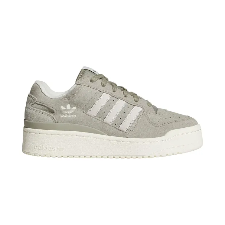 adidas Forum Bold Stripes Silver Pebble Off White (JR0500)