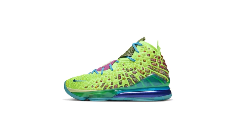 Nike LeBron 17 Mr. Swackhammer Ghost Green/College Navy-Orange Trance-Laser Blue (CV8075-300)