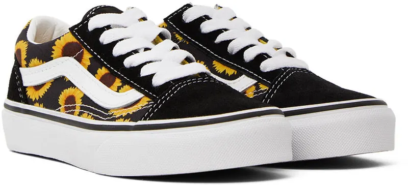 Vans Kids Black & Yellow Old Skool Little Kids Sneakers (VN0A7Q5FY23)