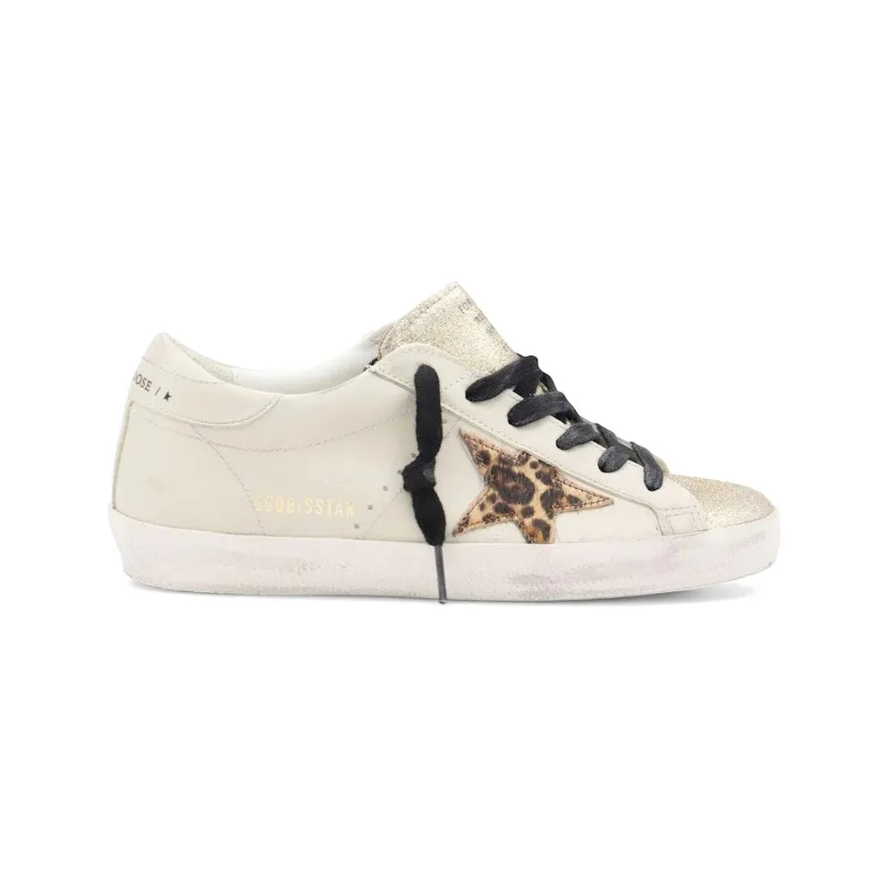Golden Goose Super-Star Light Beige Dark Red (GWF0010.1F007524.15741)