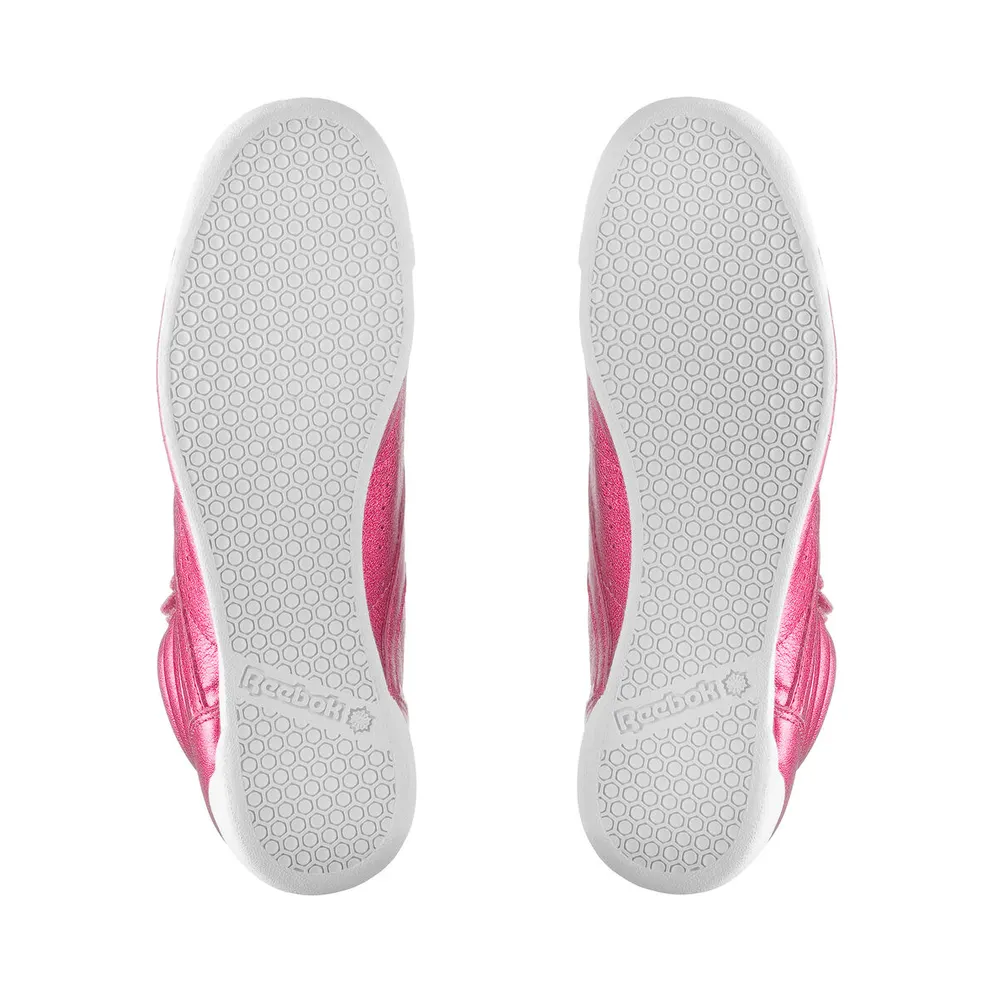 Reebok Freestyle Hi Metallic Sharp Pink (W) Sharp Pink/White (Other Brands Reebok)