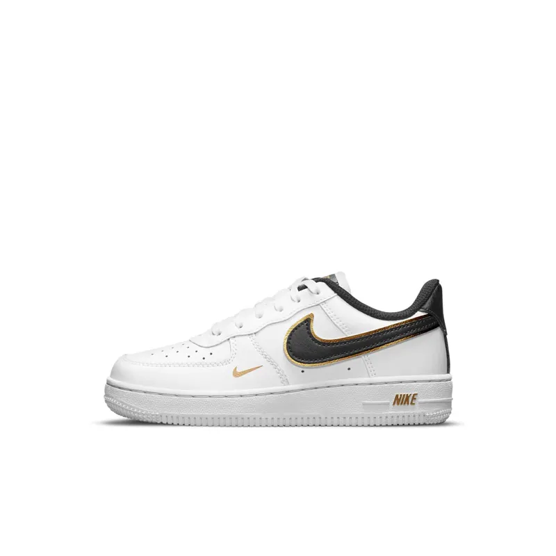 Nike Force 1 LV8 PS “White / Metallic Gold / Black” (DM3386-100)