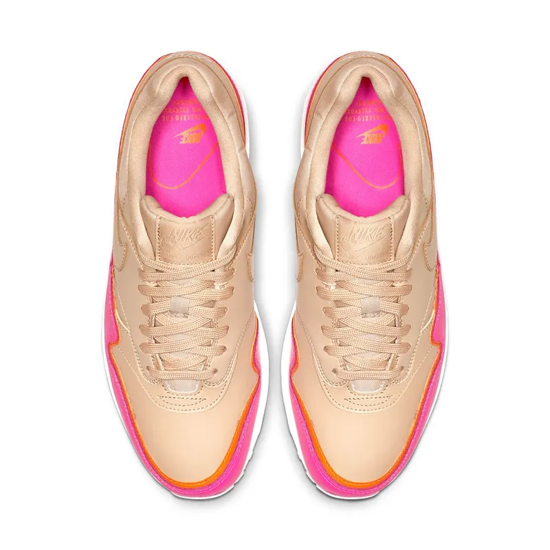 Nike Air Max 1 Liner Tan (W) Tan/Pink-Orange (881101-202)