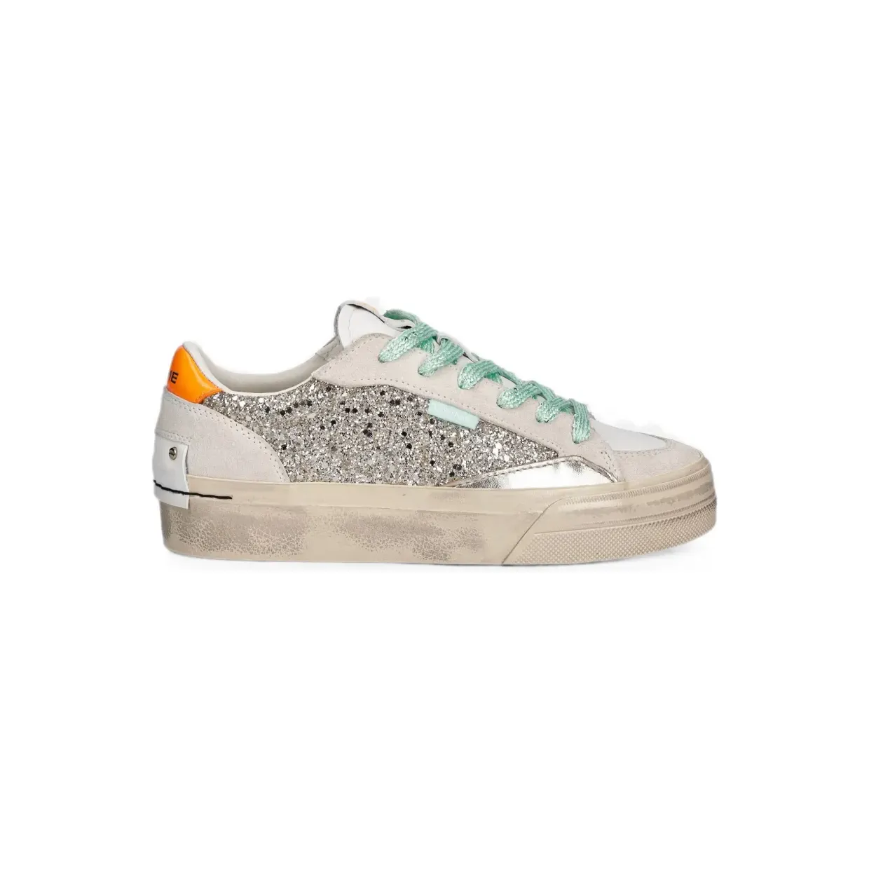 Crime London Soho sneakers met vlakken met glitters – Beige (29503PP8)