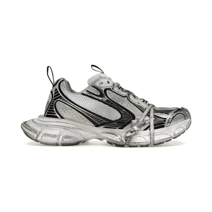 Balenciaga 3XL White Black Distress (734734W3XL49710)