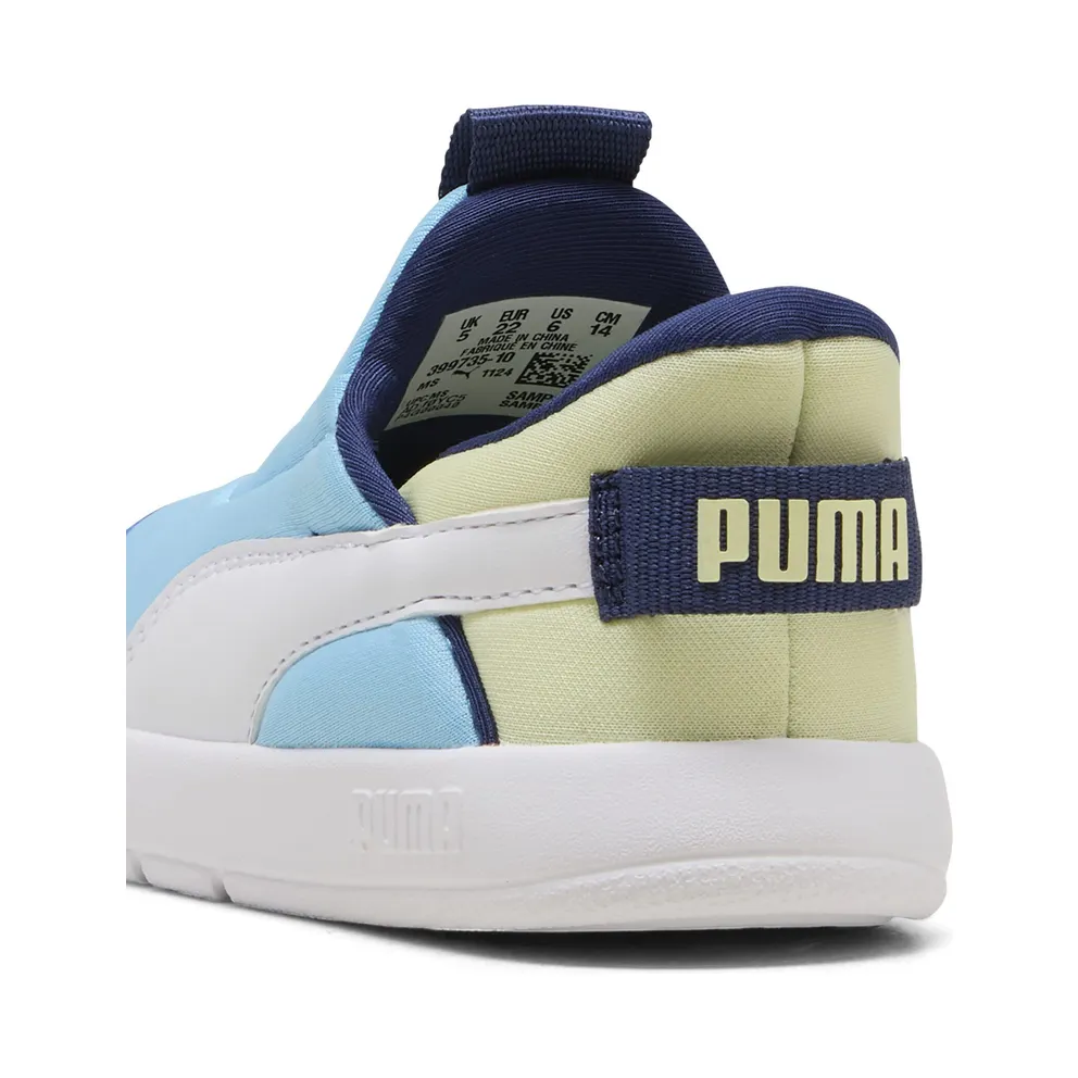 Puma Courtflex v3 SLIPTECH™ “Vibrant Blue / Puma White / Apple Spritz” (399735_10)