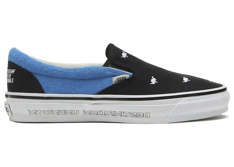 Vans Premium Classic Slip-On 98 Liberaiders Black Bright Azure (VN000ZACFW0)