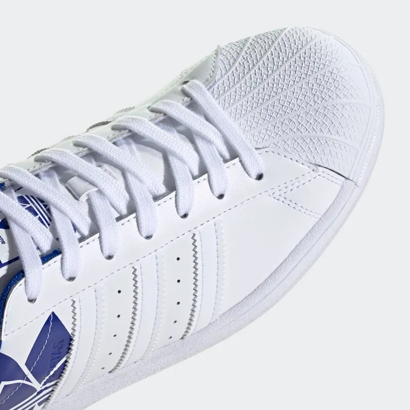 Adidas Superstar ‘Trefoil Print – Royal Blue’ Cloud White/Cloud White/Royal Blue (FY2826)