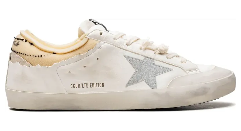 Golden Goose Super-Star Penstar White/Silver/Beige sneakers – White (GMF00107F003146)