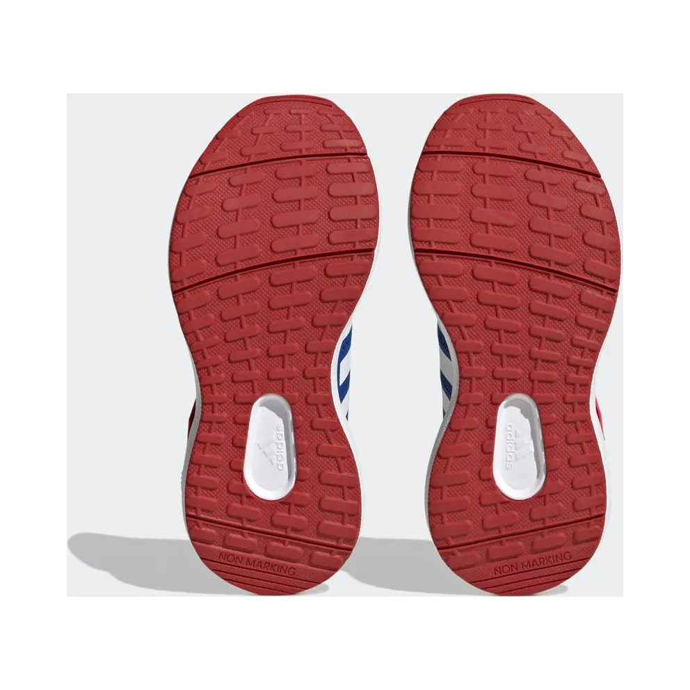Adidas adidas x Marvel FortaRun Spider-Man 2.0 Cloudfoam Sport Running Elastic Lace Top Strap Royal Blue / Cloud White / Better Scarlet (HP9001)
