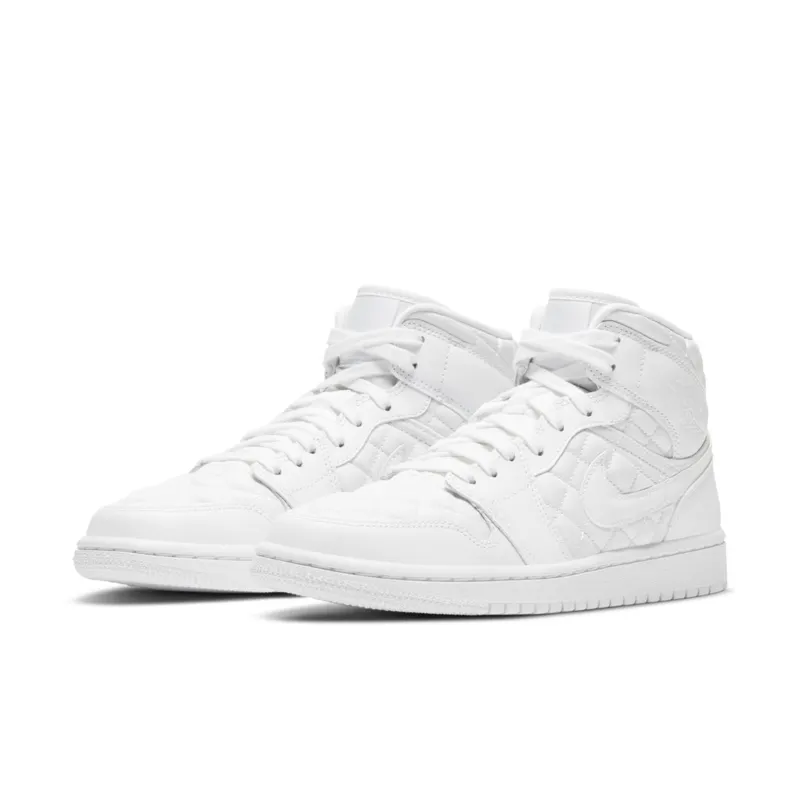 Jordan 1 Mid Quilted White White/White-White (DB6078-100)