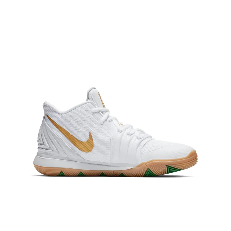 Nike Kyrie 5 Irish (GS) White/Metallic Gold-Pure Platinum (AQ2456-170)