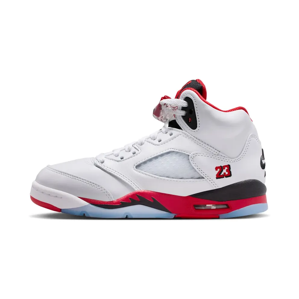 Jordan Air Jordan 5 “White/Fire Red/Black” (HQ7980-101)