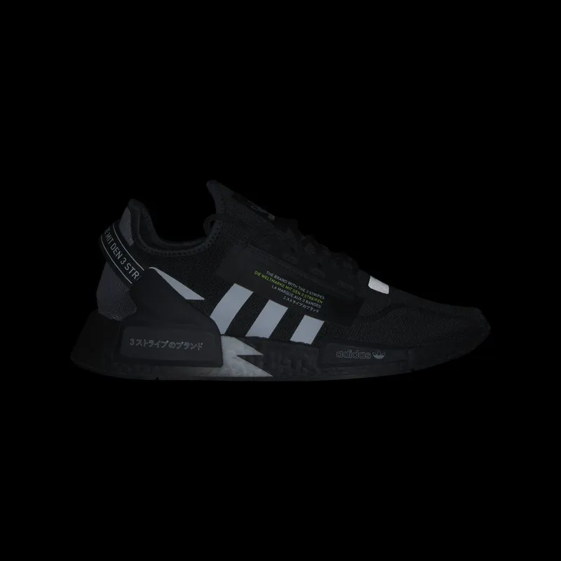 Adidas NMD_R1 V2 Core Black / Cloud White / Solar Yellow (IE2245)
