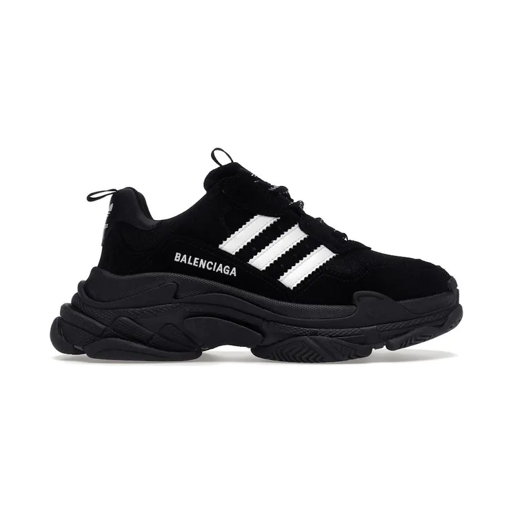 Balenciaga x adidas Triple S Black White (712821W2ZB21090)