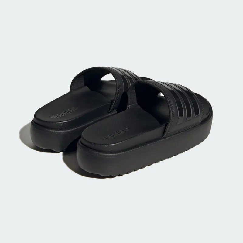 Adidas Adilette Platform Slides Core Black / Core Black / Core Black (HQ6179)