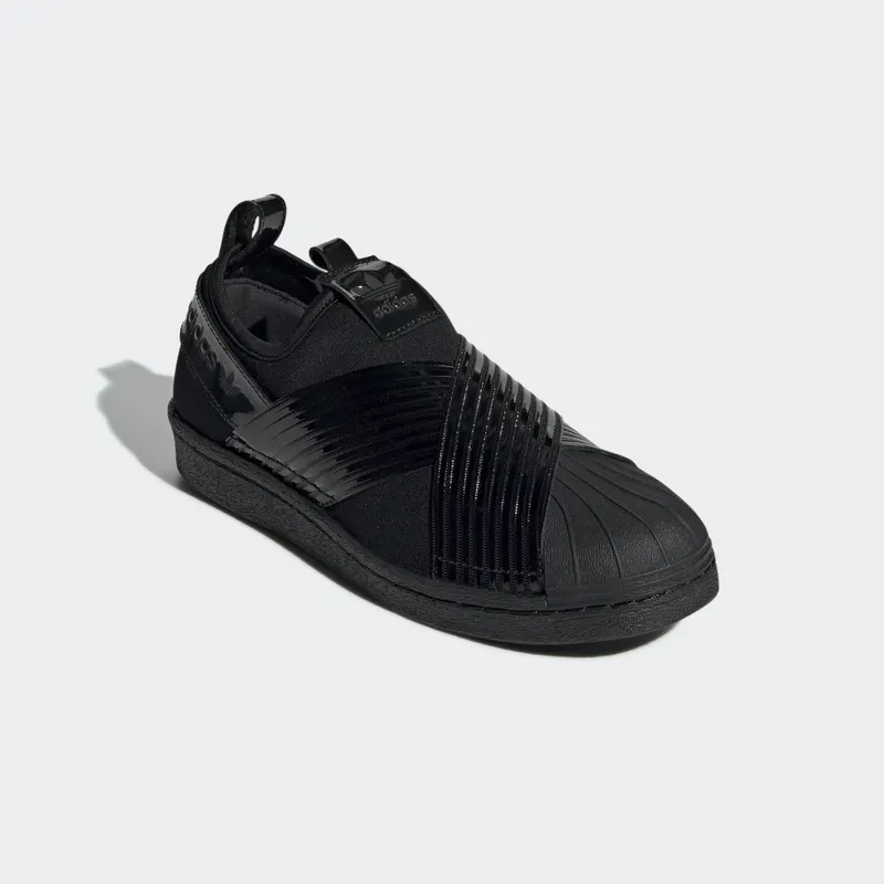 adidas Superstar Slip-On Triple Black (W) Core Black/Core Black/Collegiate Purple (BD8055)