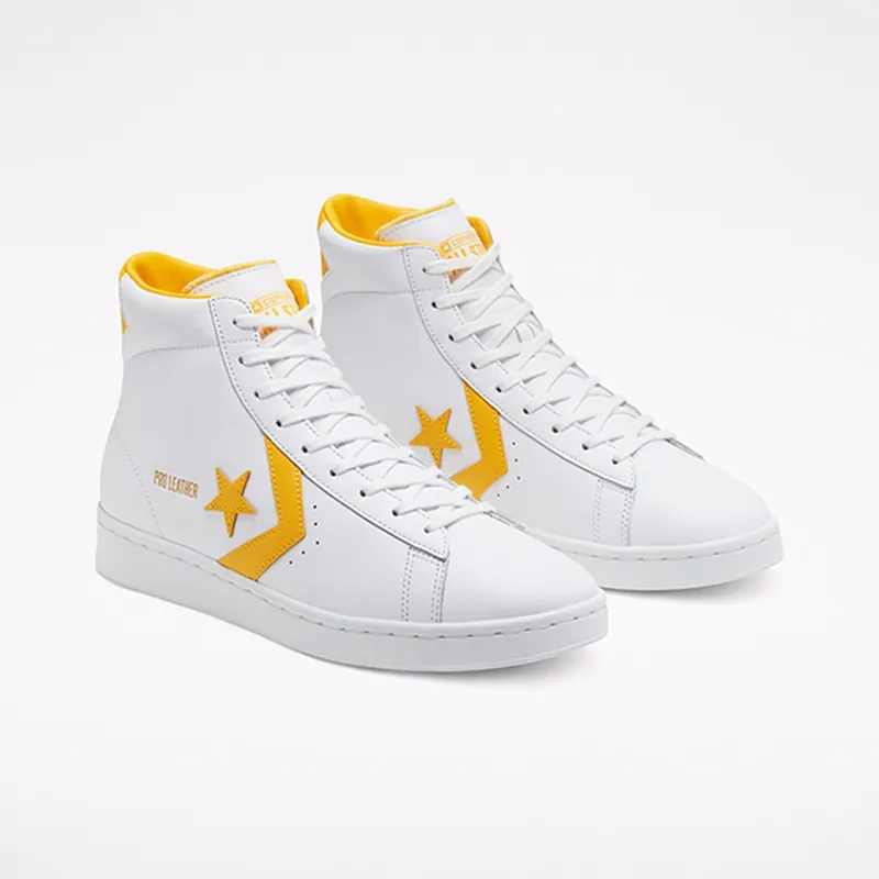 Converse Pro Leather Hi White Amarillo White/Amarillo-White (166812C)