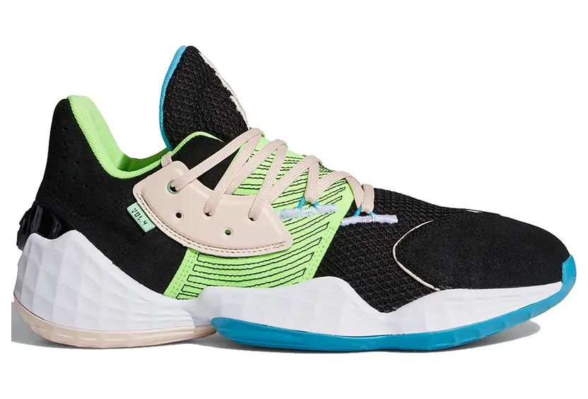 Adidas Harden Vol. 4 ‘Black Signal Green’ Core Black/Pink Tint/Signal Green (FY0874)