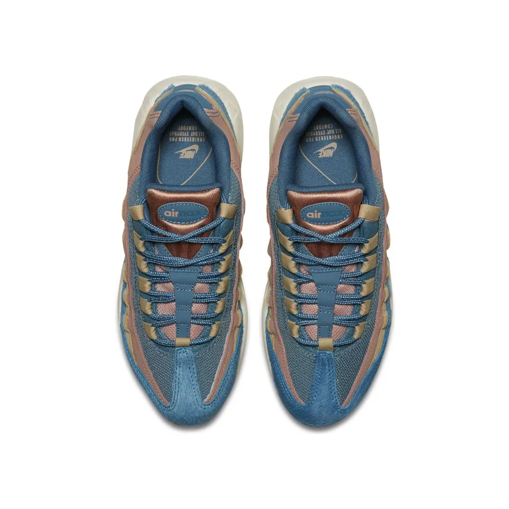 Nike Air Max 95 Embossed Fur Pony (W) Smokey Blue/Smokey Blue-Mushroom (AA1103-002)