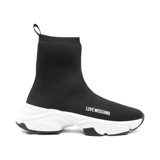 Love Moschino Soksneakers met logo “Black” (JA15386G0NIY8)