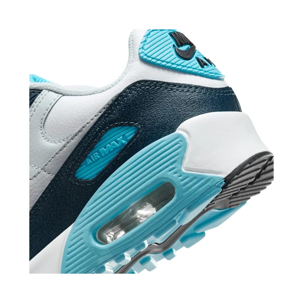 Nike Air Max 90 White/Baltic Blue/Armory Navy/Wolf Grey (HF6358-100)