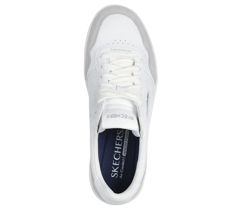 Skechers Court 2.0 – On The Block – White – “White” (185263 WHT)