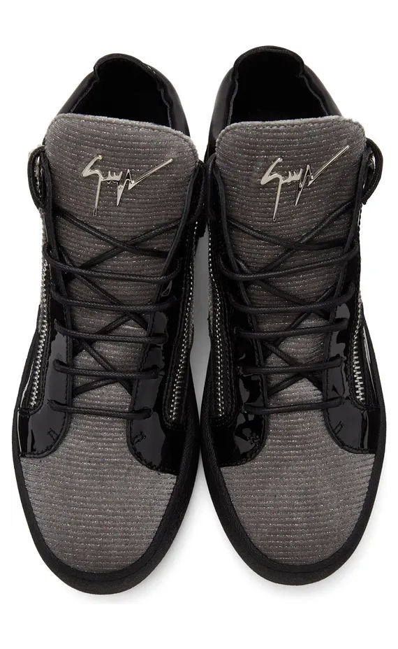 Giuseppe Zanotti Black & Grey Kriss Sneakers (RU00061-89426) (5)
