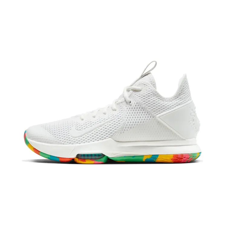 LeBron Witness 4 – Wit “Summit White / Opti Yellow / Oracle Aqua” (BV7427-102)