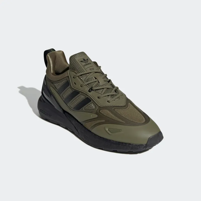 Adidas ZX 2K BOOST 2.0 Focus Olive / Core Black / Orange Rush (GW0518)